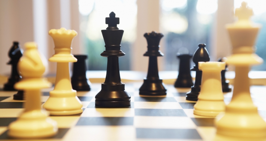 Games and Hobbies Closeup of a chess board