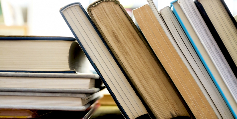 Reading Stack of books